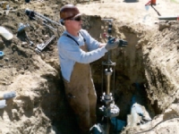 valve insertion in ground