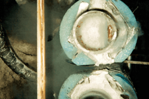4″ Pipe Freezes allow Rerouting of Piping